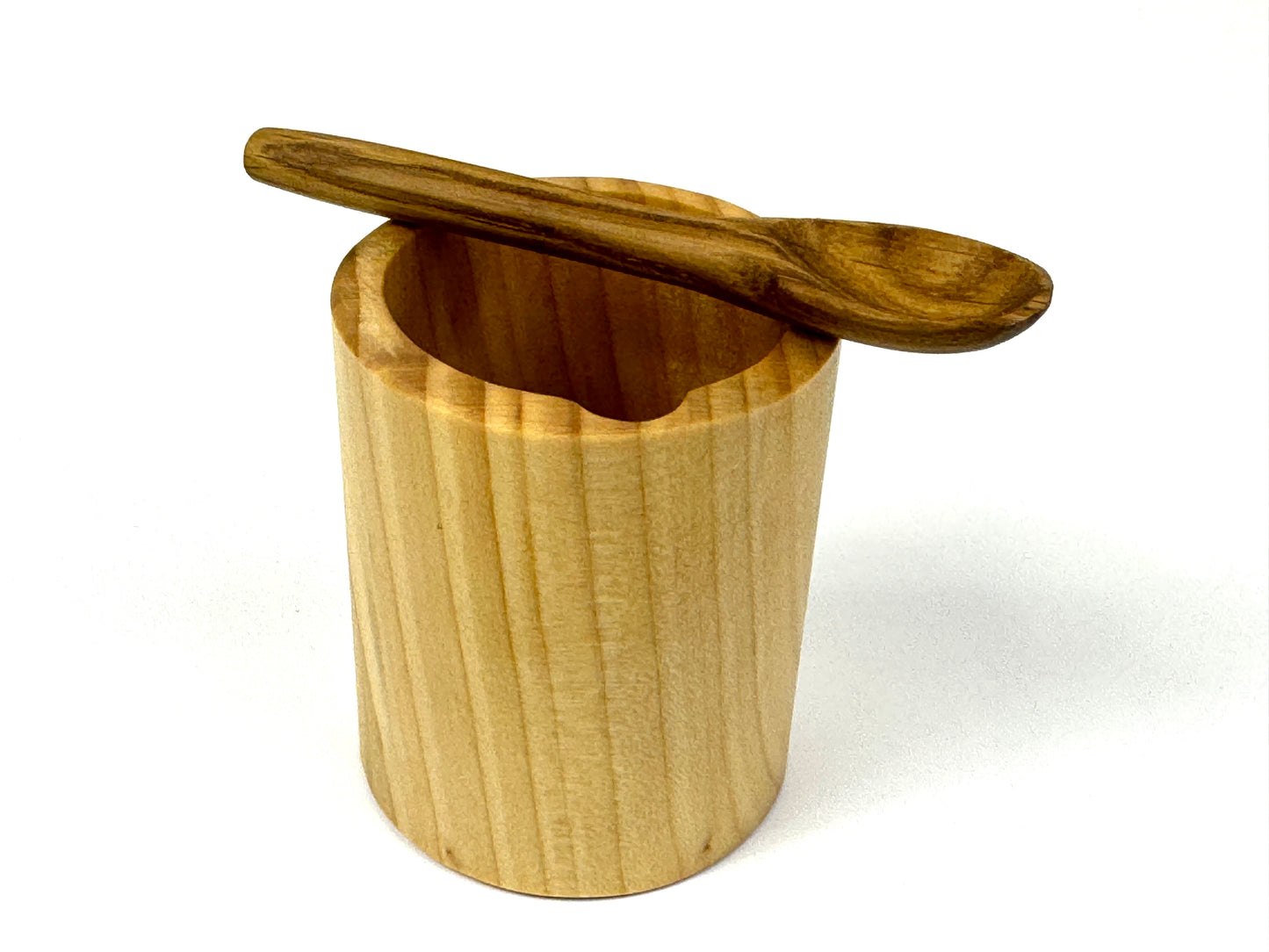 Salt Cellar & Spoon Gift Set Monkeypuzzle & Oak