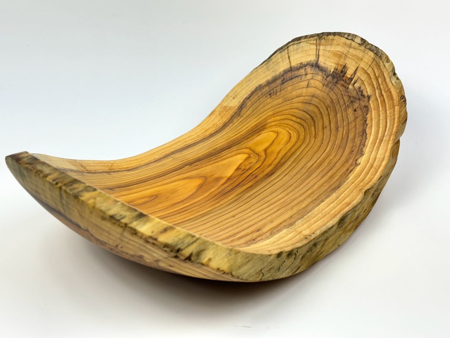 Cornish Yew no 21 Live Edge Bowl 39cm