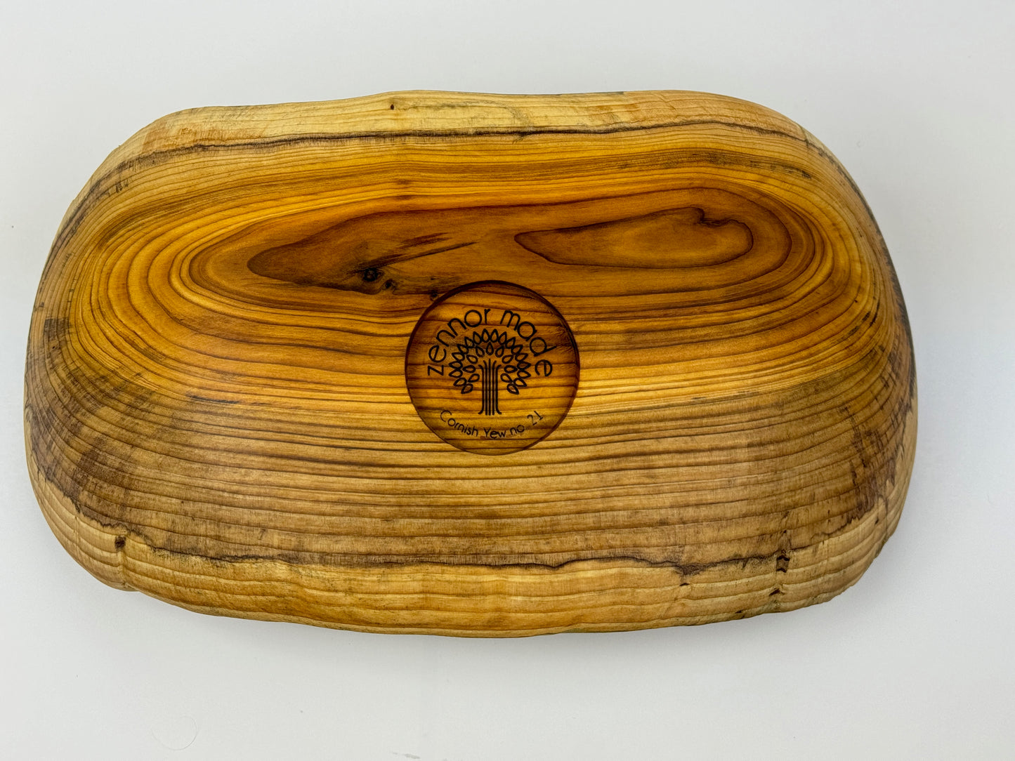 Cornish Yew no 21 Live Edge Bowl 39cm