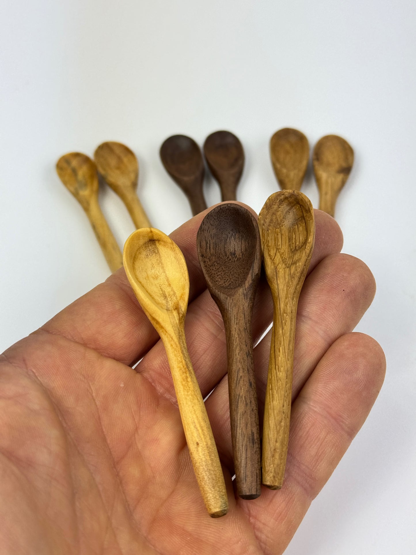 Monkeypuzzle Wood Salt Spoon 3"