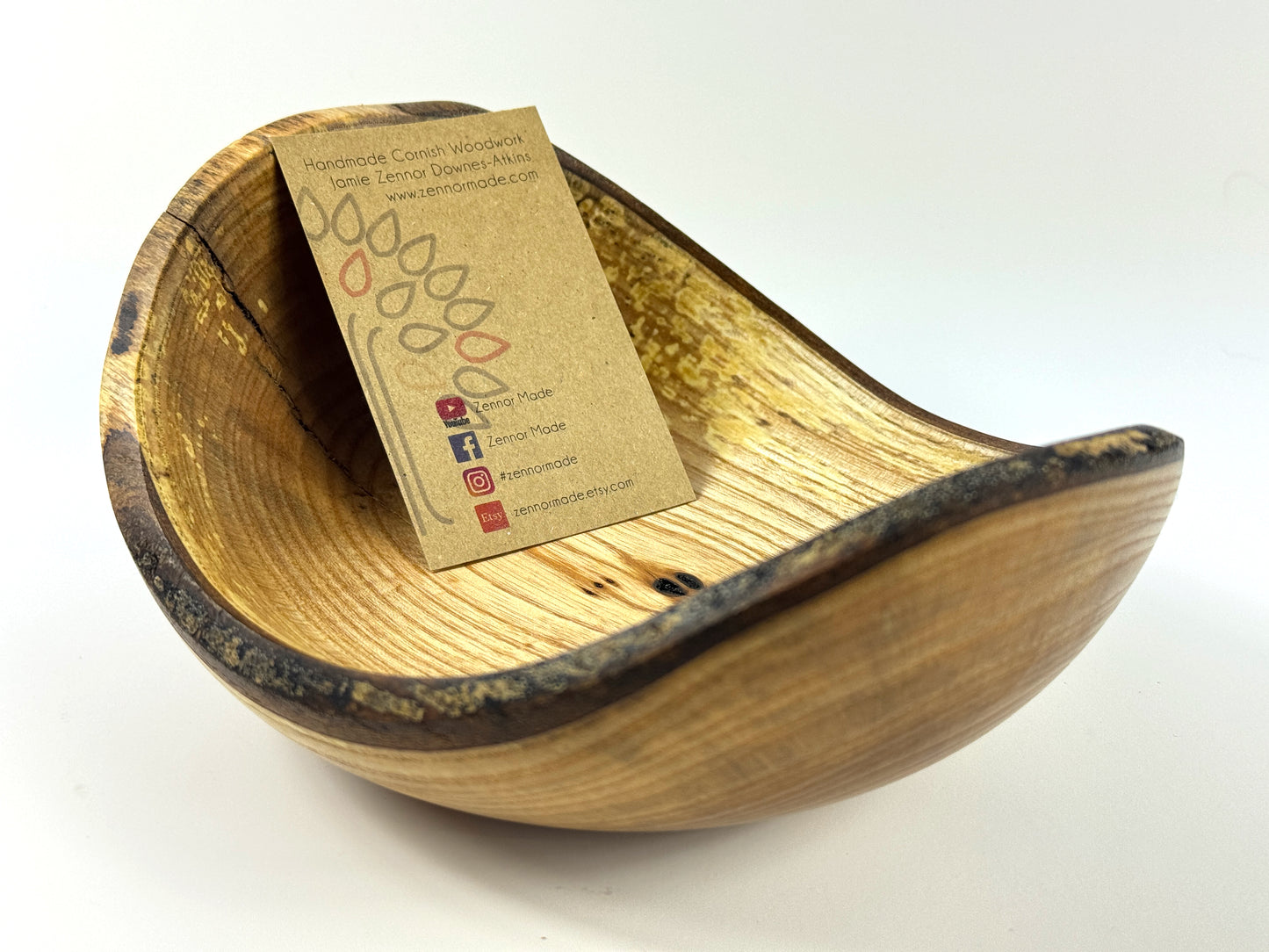 Carbis Bay Cankered Ash no. 28 Bowl - 18cm
