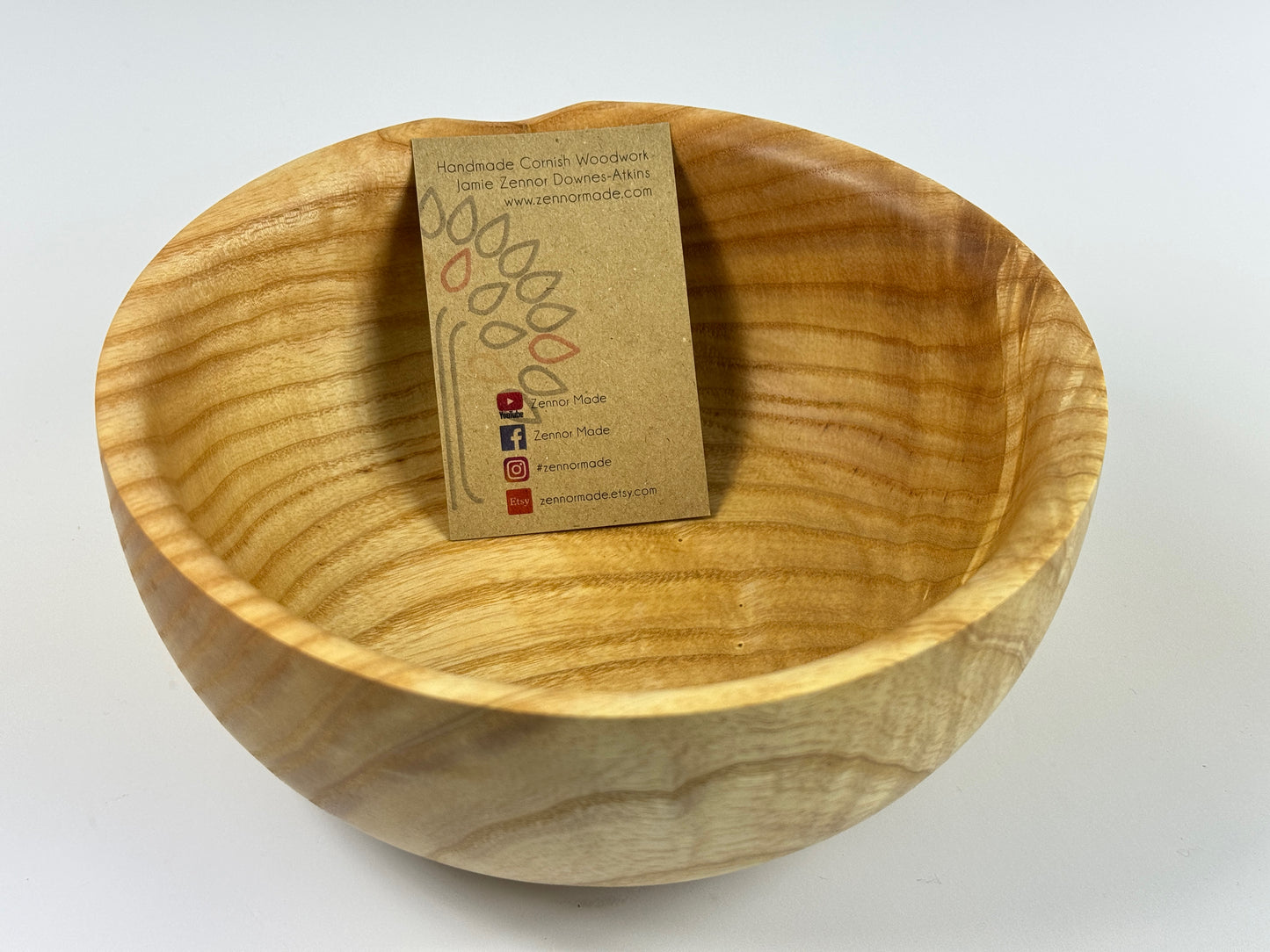 Grampound Cornish Ash Bowl no. 3 - 18cm