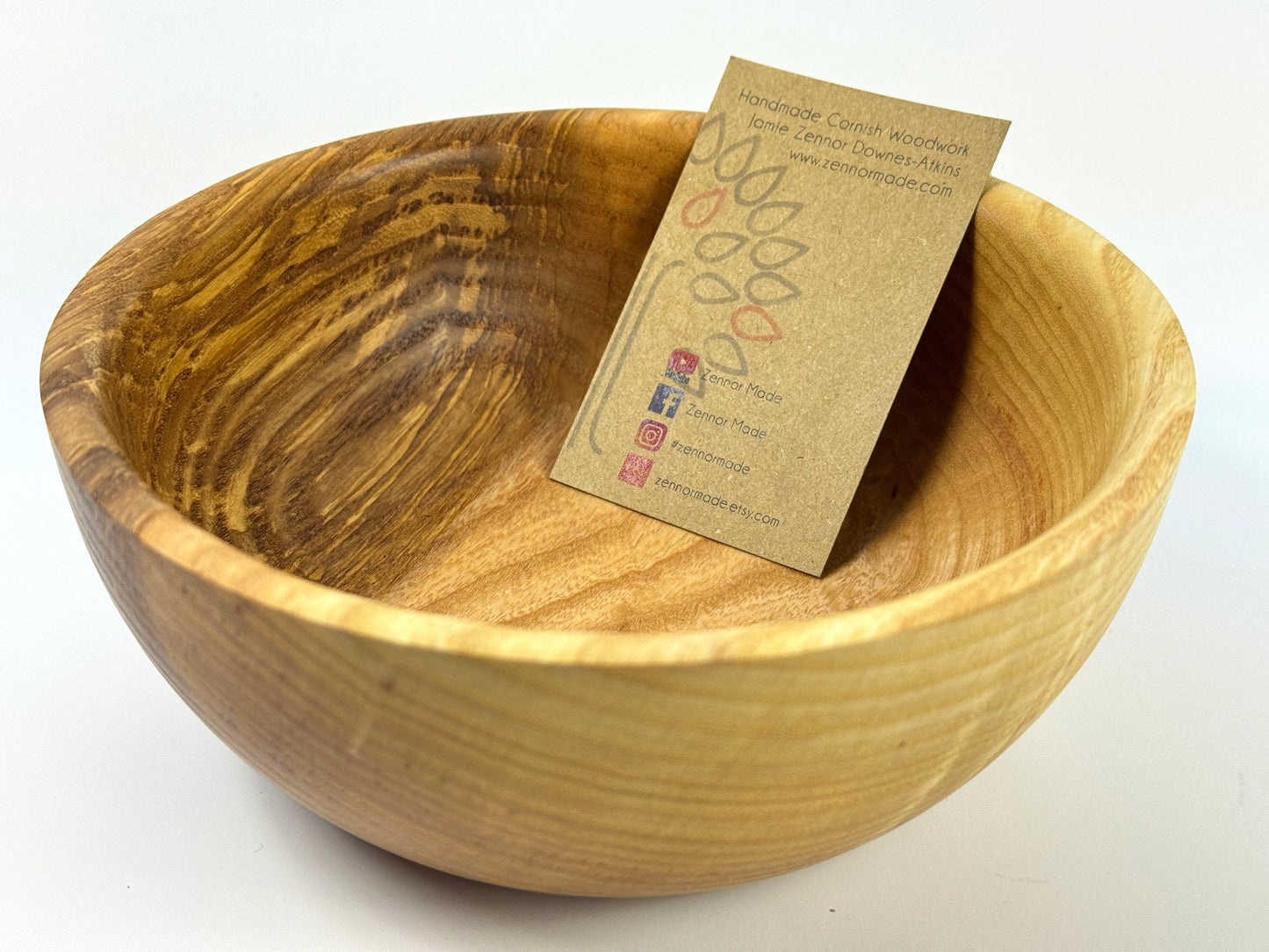 Grampound Cornish Ash Bowl no. 7 - 16cm