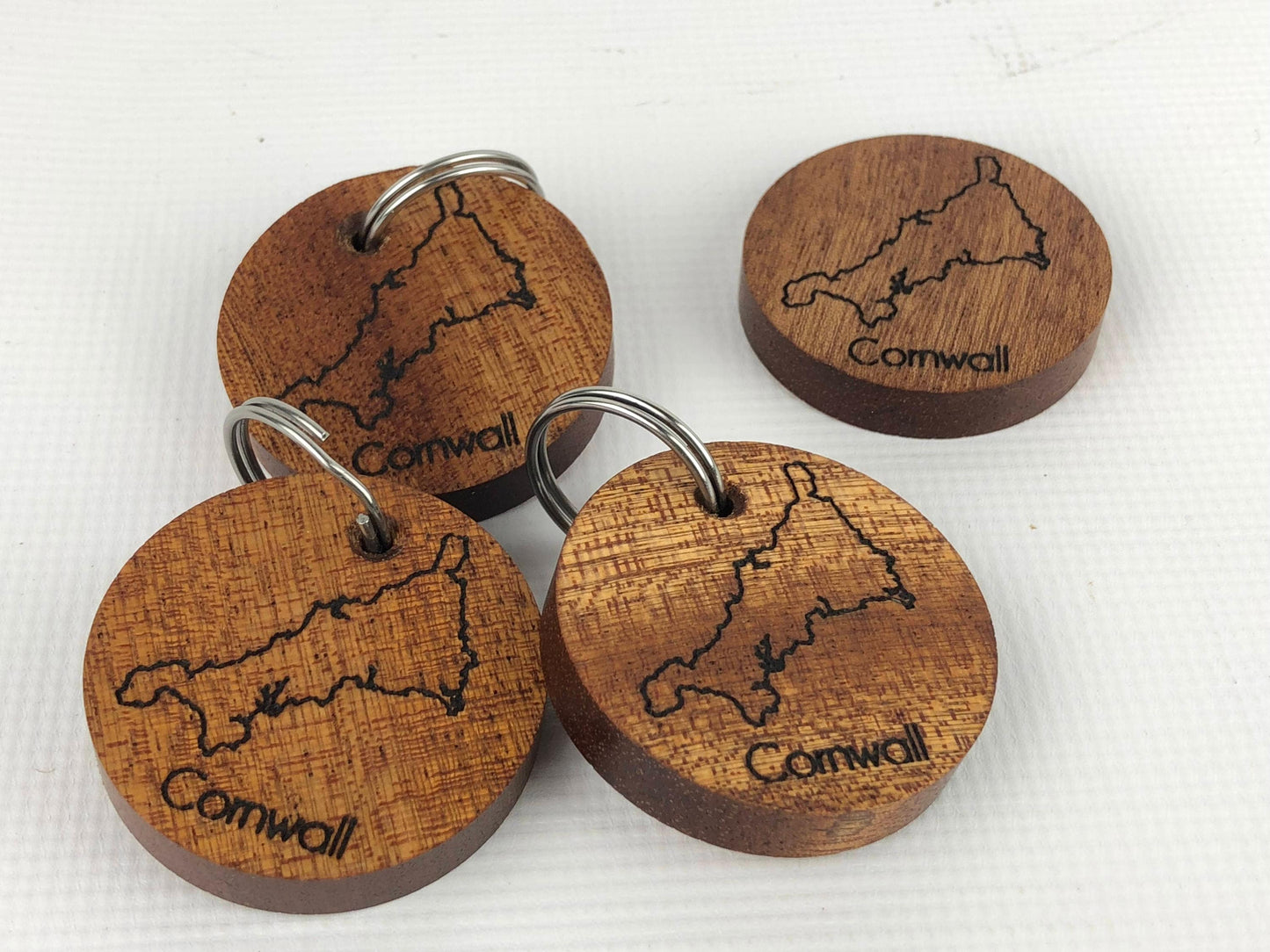 Cornwall Map Keyring