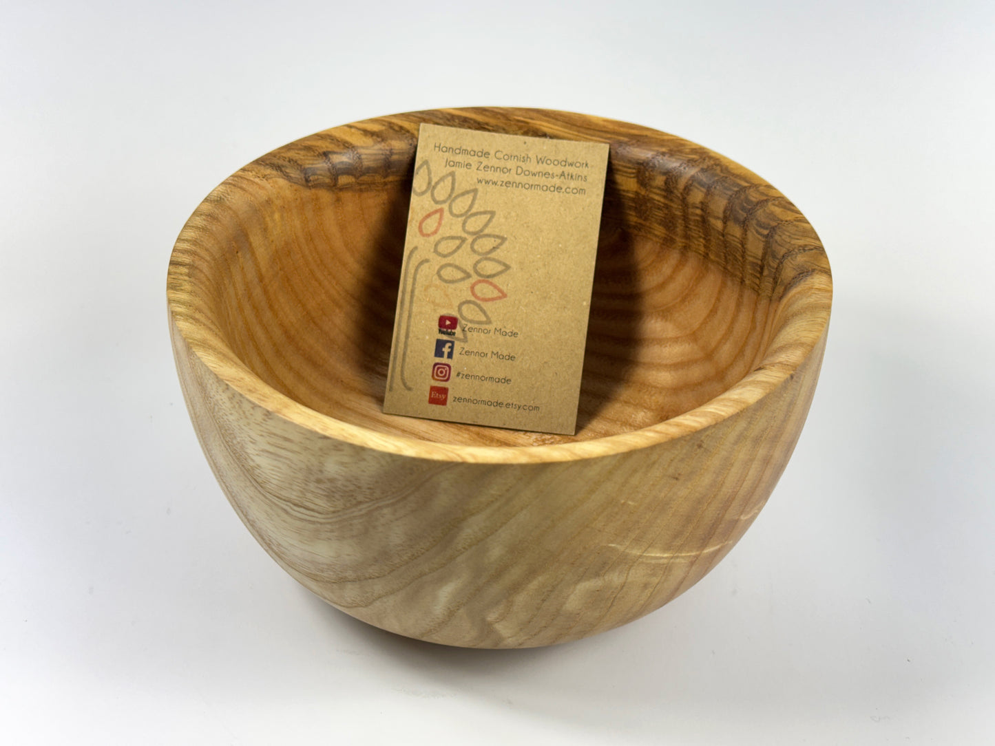 Grampound Cornish Ash Bowl no. 2 - 16cm