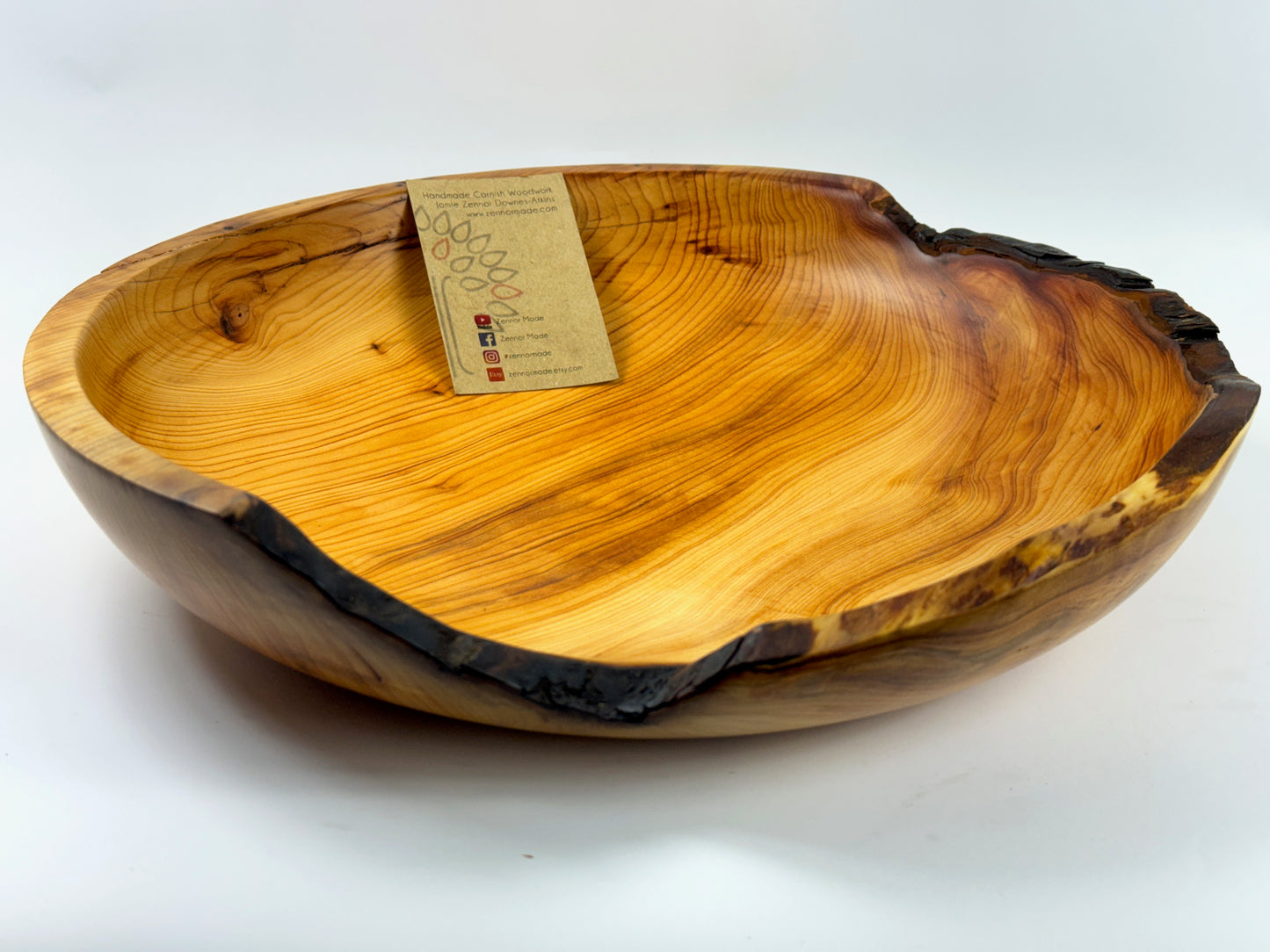 Cornish Yew bowl 32 cm